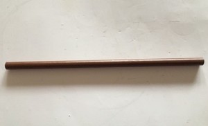 DUPONT VESPEL POLYIMIDE ROD SP-1 BROWN .375 DIA X 9.625" LENGTH UNFILLED POLYMER