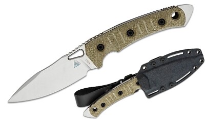 Fobos Knives Cacula Fixed Knife 4.25'' CPM S35VN Steel Full Blade Micarta Handle
