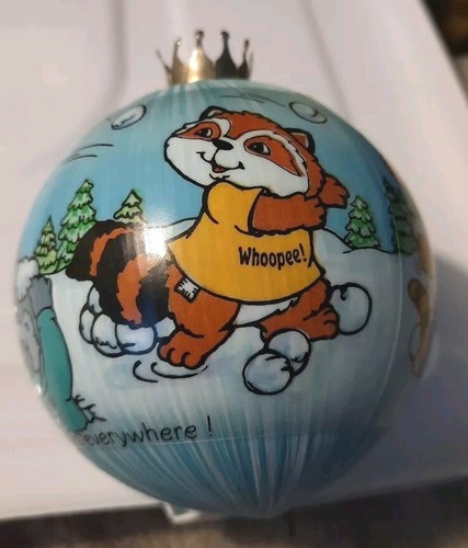 Vintage 1982 Hallmark Keepsake "Shirt Tales" Satin Ball Ornament