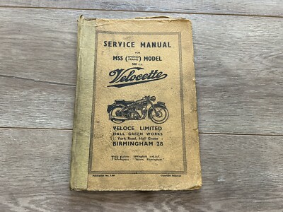 Vintage 1954 Velocette MSS Spring Frame Model 500