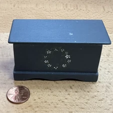 Artisan Dollhouse Miniature Pennsylvania Dutch Floral Toy Trunk Chest JOAB TLC