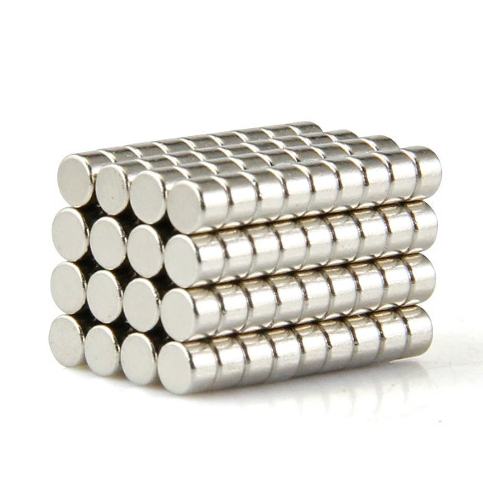 2MM X 2MM N50 EXTREM STARKE NEODYM MAGNETE SCHEIBENMAGNETE RUND ECHTE MAGNET - Bild 1 von 1