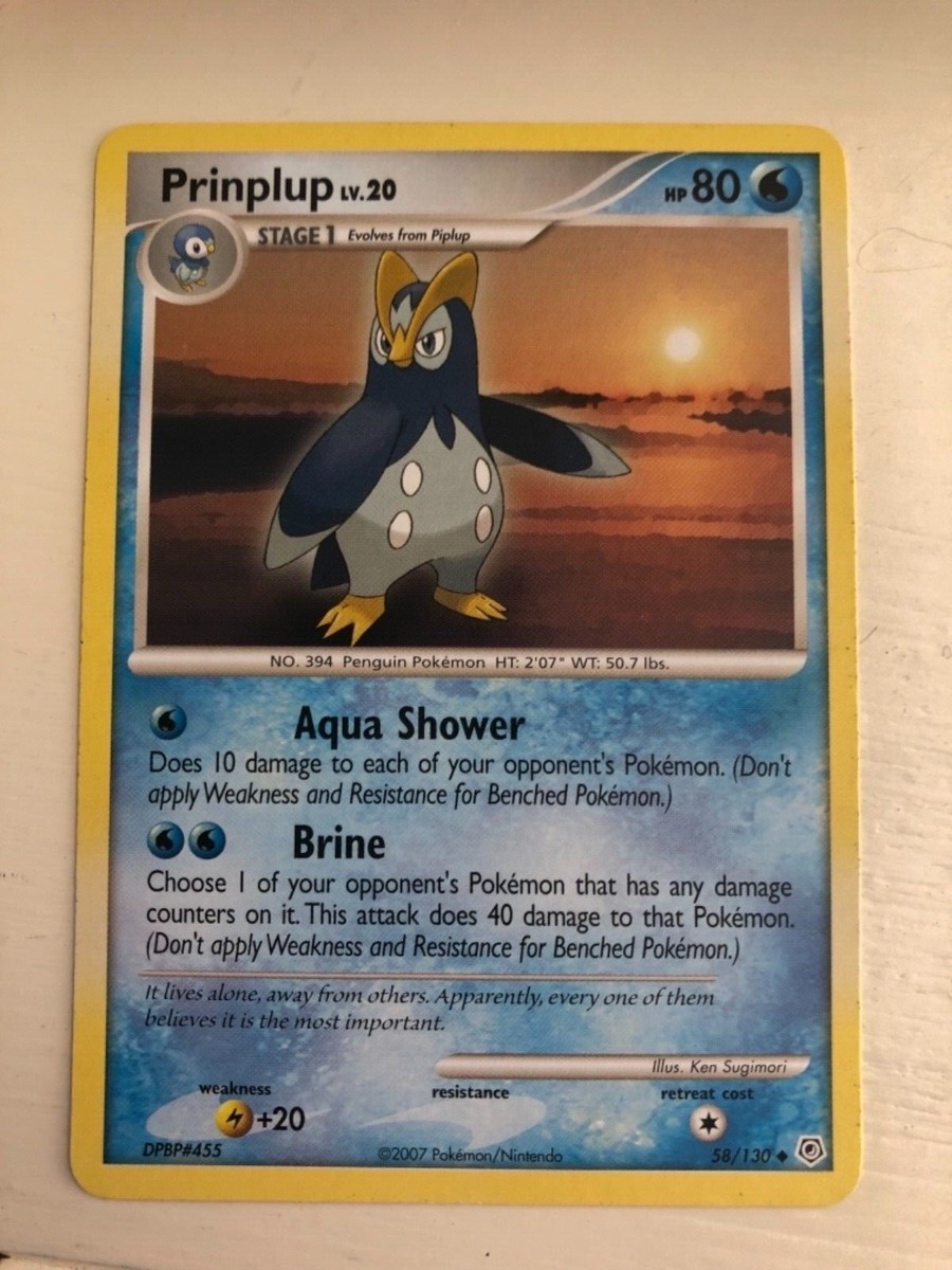 prinplup pokemon card value (28/108) - BW Evolves from Piplup Type Prinplup Reverse - XY Breakthrough