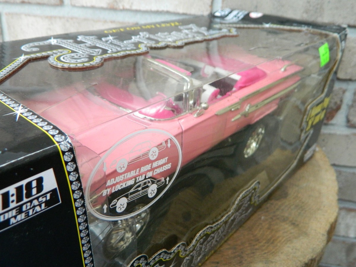 1960 CHEVROLET IMPALA ピンク RARE 1 18 MOTORMAX Hi-riserz 1960 Chevy Impala Pink Donk