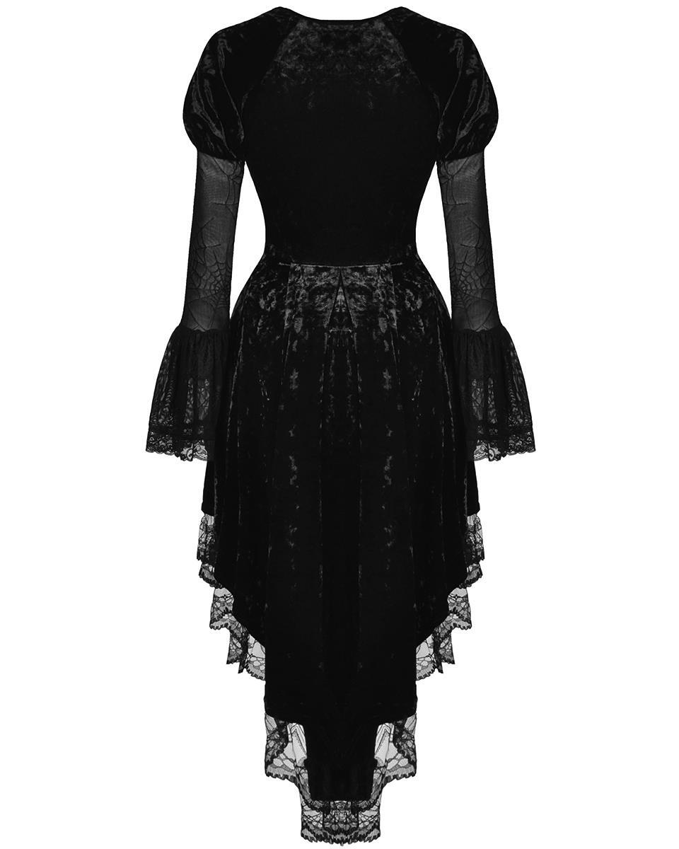 Dark In Love Gothic Spider Queen Velveteen Dovetail Dress eBay