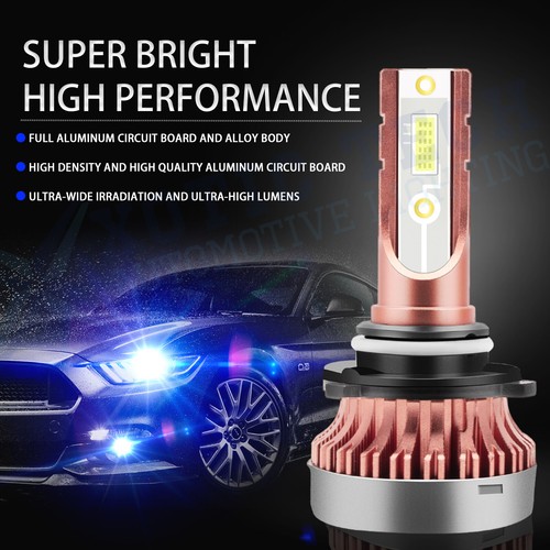 Ultra 8000K Ice Blue 9140 9145 H10 LED Fog Light Bulbs Conversion Kit For Toyota - Picture 3 of 13