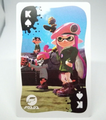 Inkling K King Spade Splatoon Coordinates Playing Cards 2015 Nintendo Game trump