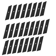 25PK 9" x 2" Edger Blades - Black with 1/2" Hole for Power Trim Edgers