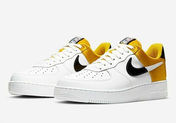 nike air force 1 07 lv8 low black amarillo