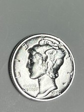 1941-p Mercury Dime 10c 90 Silver Bright White Philadelphia Km 140