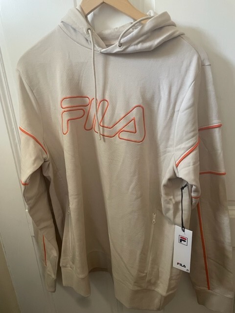 Felpa con cappuccio FILA Indah pullover beige tasche da uomo M