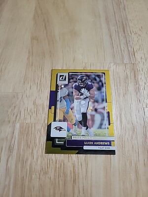 2022 Donruss MARK ANDREWS Gold Press Proof /50 #188 Baltimore Ravens SP