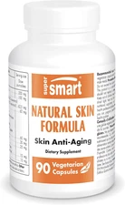 Supersmart Natural Skin Formula (High Potency) - with Hyaluronic Acid, Collagen,