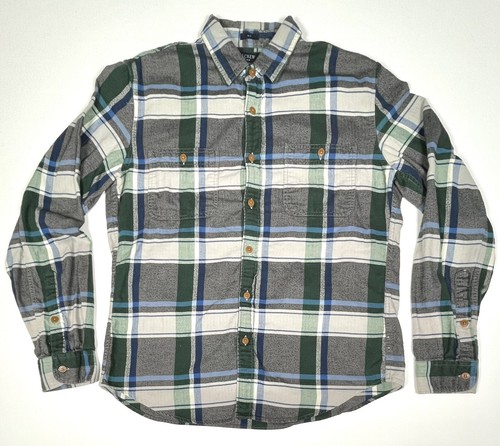 J. CREW Mens LARGE Slim Fit Navy/Green 