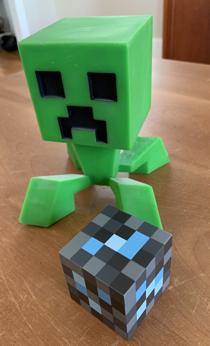 jinx-minecraft-creeper-6-inch-vinyl-action-figure-with-diamond-ore-block-ebay