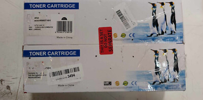 (Set of 2) OKI45807101 Toner Cartridge for Oki Data B412dn B432dn B512dn MB472w