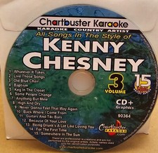 90364 KENNY CHESNEY  CHARTBUSTER KARAOKE LOT SH