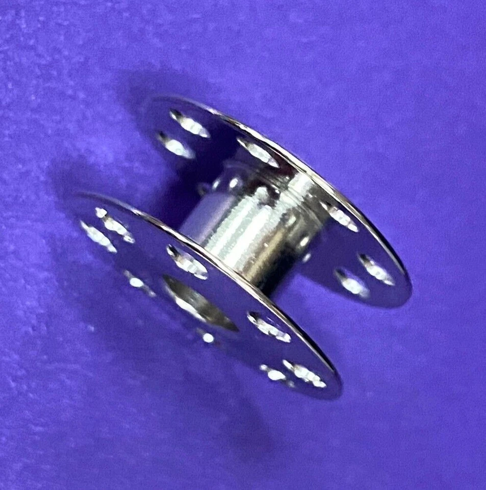 10X Steel Bobbin w/Holes on Both Sides #270010 f/All Plain Sewers - Singer, Juki - Image 2 of 3