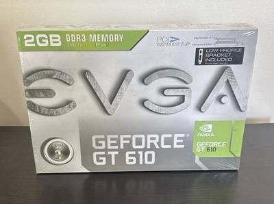 NEW Sealed EVGA Nvidia GeForce GT 610 Graphics Card (02GP32619KR) 2GB DDR3