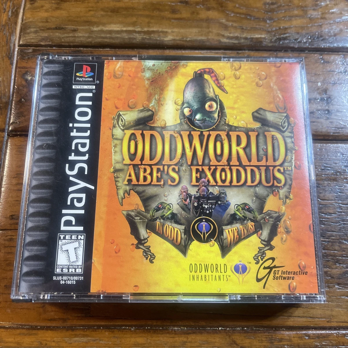 Jeu ODDWORLD L'ODYSSÉE D'ABE PS1 PlayStation 1 - Complet, Comme Neuf, Version PAL