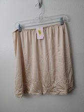 NEW Carbernet Slip Skirt Beige/Tan XL Short Knee Length