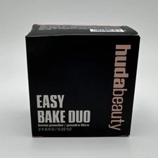 Huda Beauty Easy Bake Duo Loose Powder ~ PINK PUMPKIN ~ 2 x 6.5g / .22 Oz