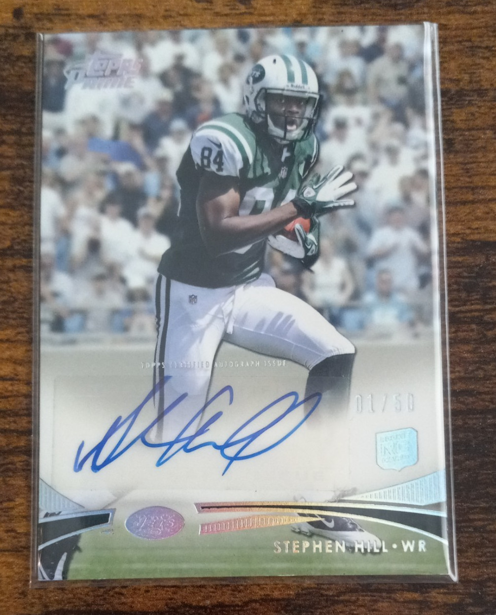 2012 NFL Topps Prime New York Jets Stephen Hill RC Auto #36/50