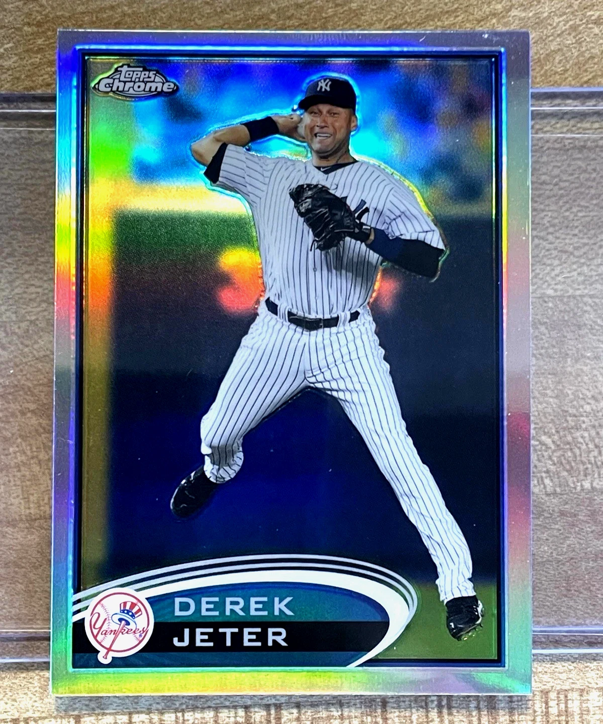 🔥 Derek Jeter 2012 Topps Chrome REFRACTOR #84 ~ Rare Holo SP🔥