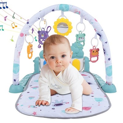 Baby Play Mat with Piano Keyboard & Deatchable Hanging Toys Kick and Play New