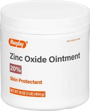 Rugby Zinc Oxide Ointment 20% Skin Protectant 16 Oz (1 LB) __
