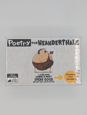 Sealed - Poetry for Neanderthals Card Game Complete with Inflatable
