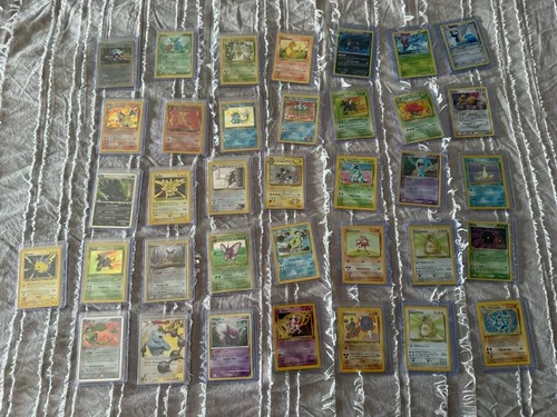 Binder Lot of 36 Vintage Pokemon Cards Collection- Charizard, Vintage, ex more!!