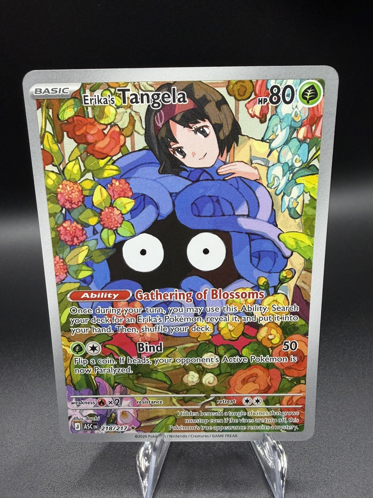 Erikas Tangela 218/217 ME: Ascended Heroes Illustration Rare Pokemon Card ASC