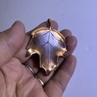 Vintage Nmc COPPER Maple Leaf Pin Size:2.25x1.75 In — photo 2