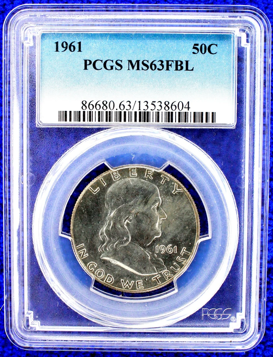 MS 63 Graded 1961 Franklin Half Dollars (1948-1963) for sale | eBay