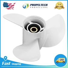 14 X 11-K Aluminum Boat Propeller For Yamaha 50-130HP 15 Spline 6E5-45954-00-EL