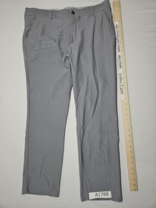 Adidas Men's 33x30 Gray Golf Pants Stretch Pockets Comfort Casual 