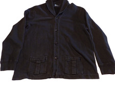 Polo Ralph Lauren Men's Black Shawl Collar Button Up