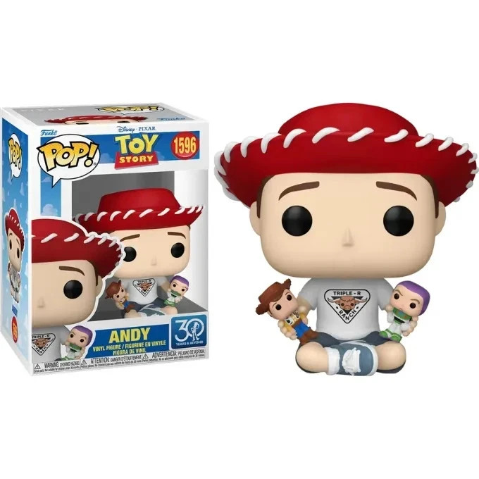 DISNEY TOY STORY 30TH ANDY 3.75" POP VINYL FIGURE NEW FUNKO 1596 PIXAR