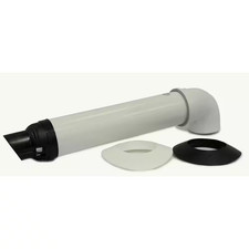 21 In. Plastic Universal Non-Condensing Horizontal Vent Termination Kit for HE a