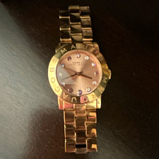Marc by Marc Jacobs Women’s Quartz Analog Bracelet Watch Rose Gold Dial/Band.