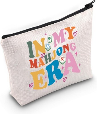 Mahjong Makeup Bag Board Game Gift Mahjong Player Gift Mahjong Lover Mahjong Pla