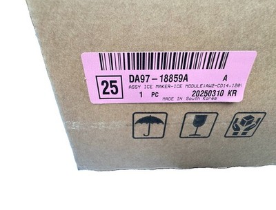 Samsung DA97-18859A Refrigerator Ice Maker Assembly White Replacement Part