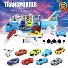 Airplane Toy Transport Plane Toys for Kids Transport Cargo Airplane Car Play Set