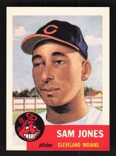 Sam Jones 1991 Topps Archives 1953 #6 Cleveland Indians