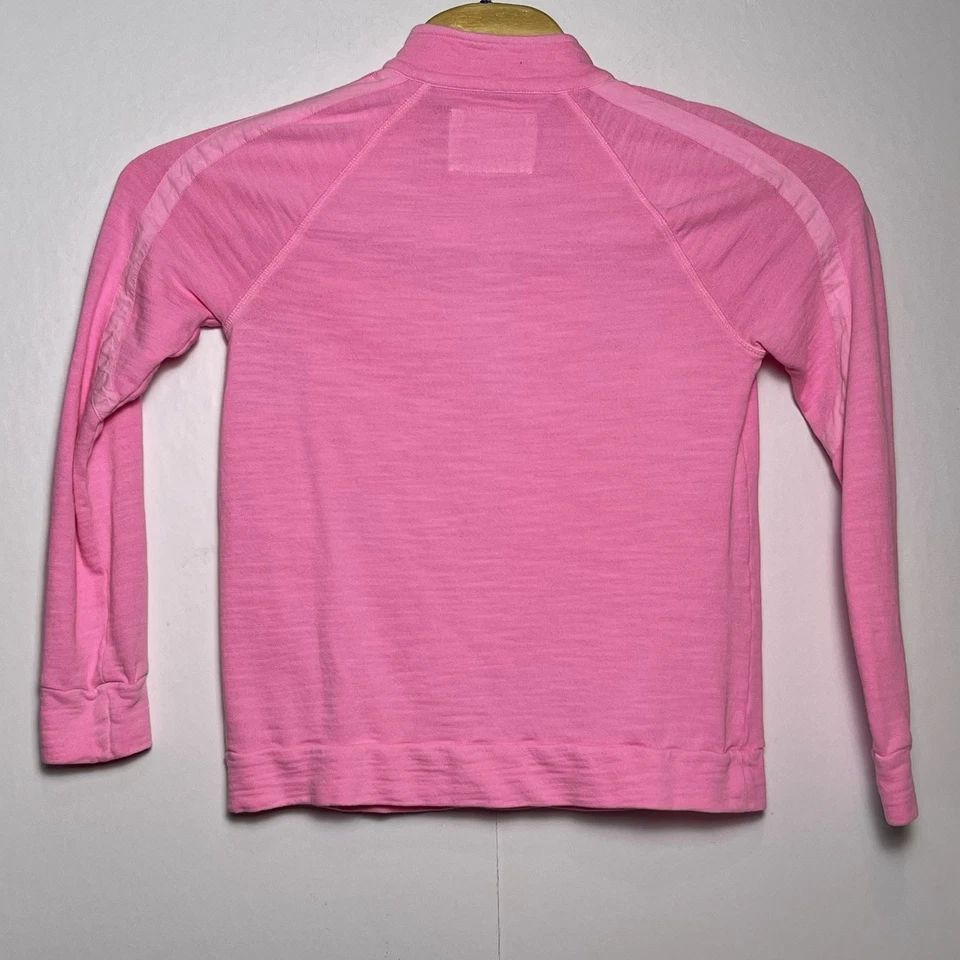 Lilly Pulitzer Luxletic Mujer’s Pequeño Rosa Ashlee Media Cremallera 1/2 Manga Larga Foto 3 de 4