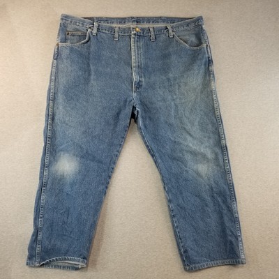 Wrangler Jeans Men's Sz 46x29 VTG 100%Cotton MedWash Normcore Durable Workcore