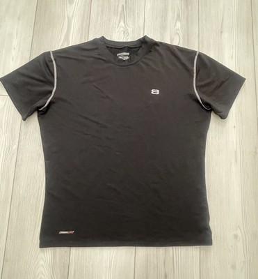 Layer 8  Men s Performance Black Tee Shirt Size XL Tight Fit