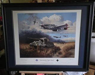 Signed Normandy Tiger Hunt By Heinz Krebs Allied Invasion WW2 P51