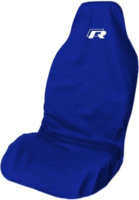 R Line New R Logo Waterproof Premium Large BLUE 4x4 Front Car Seat Cover Protect